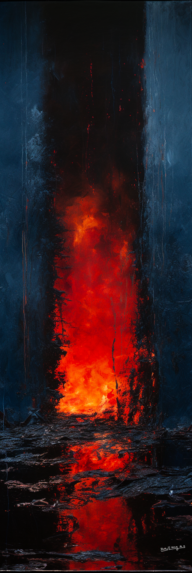 Fireside Flames 06 - Dallanges Contemporary Art