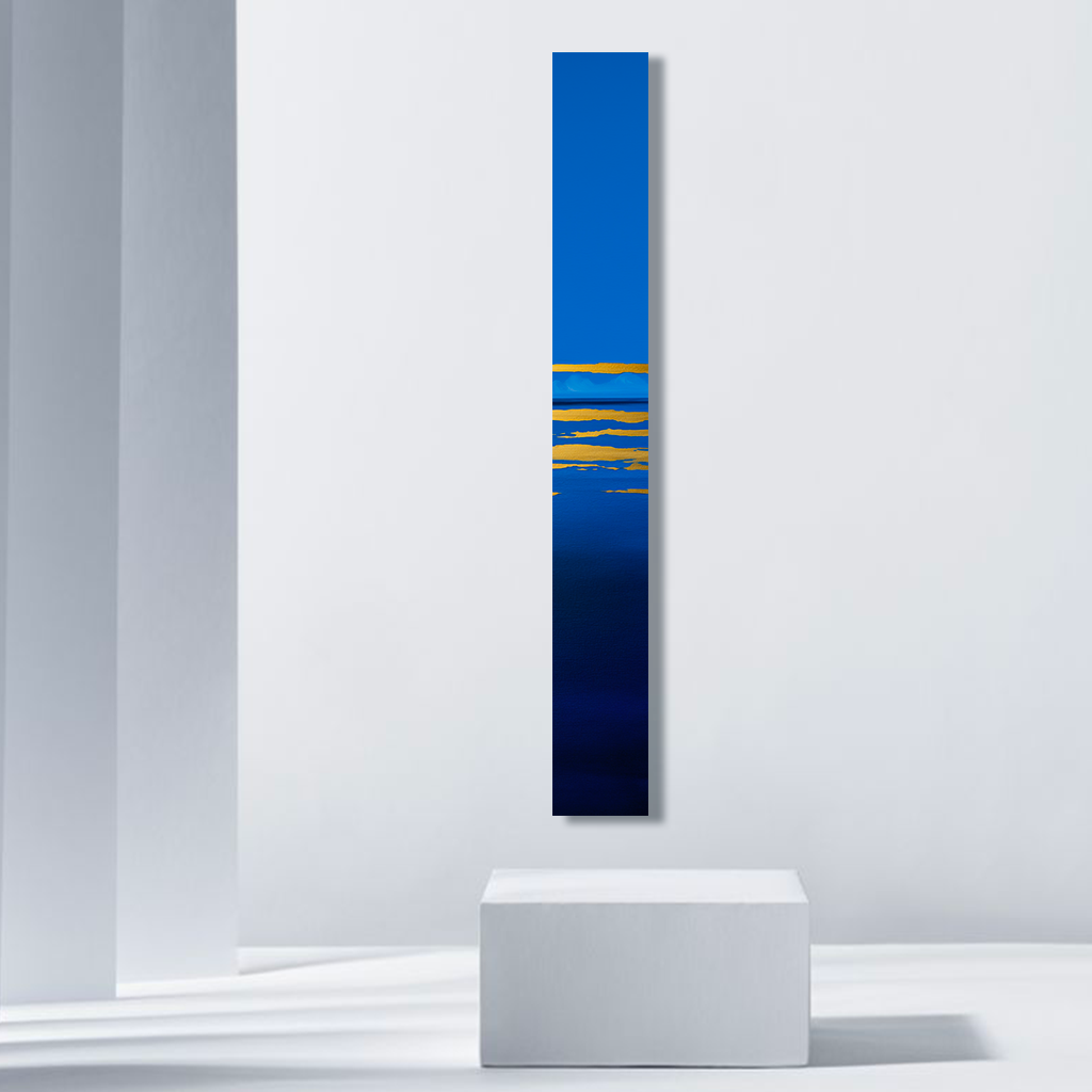 dallanges-contemporary-art-vertical_wall_art_totem-gold-stripes_blue_and_yellow_2B interior